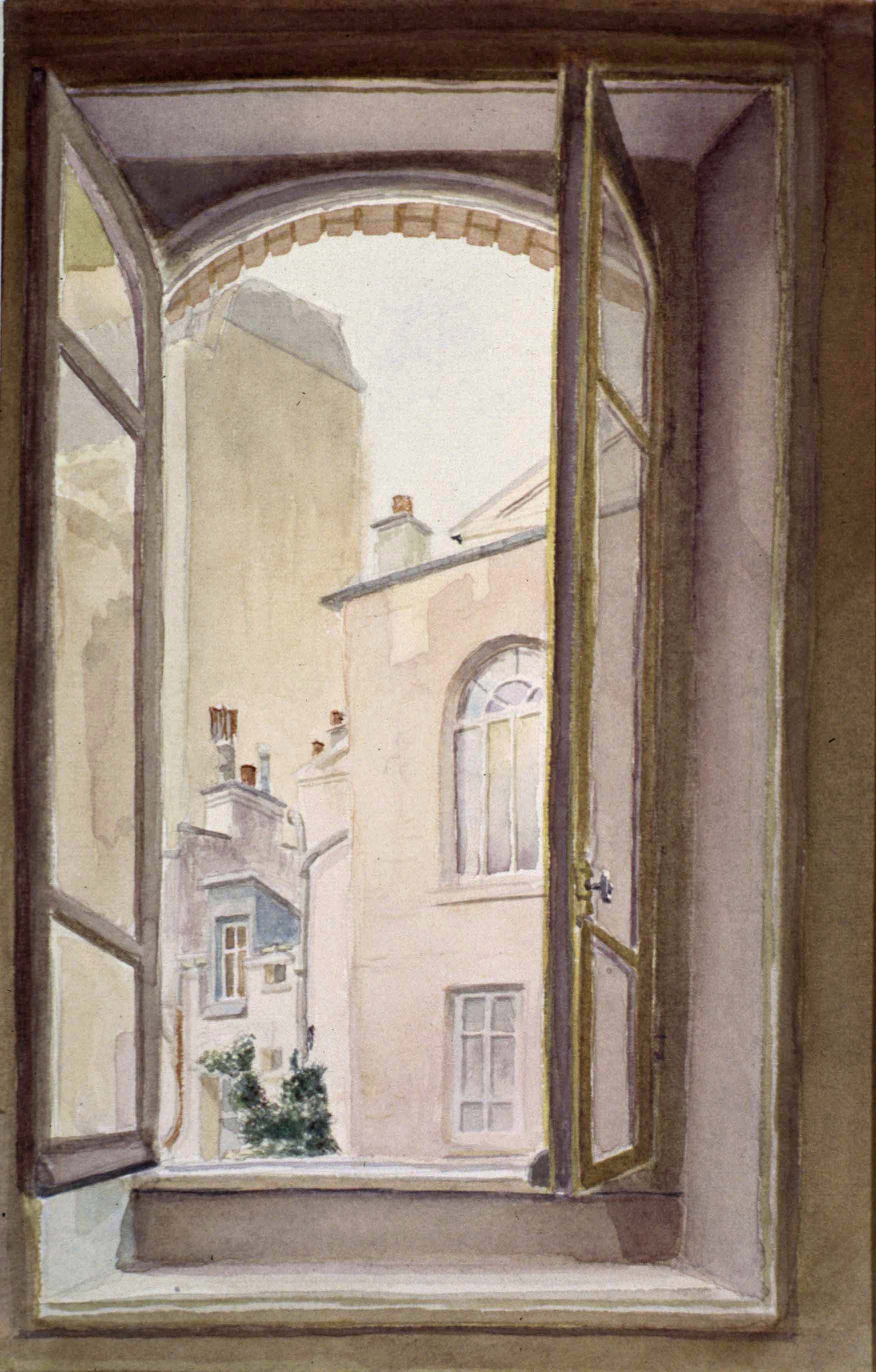 Window View from Youth Hostel, Paris during Cresson trip